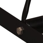 vidaXL Ensemble de bar 5 Pièces Bois d'acacia massif et cuir véritable