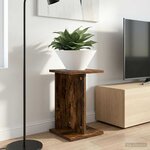 vidaXL Support de Plante Chêne fumé 25 x 25 5 x 40 5 cm