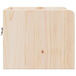 vidaXL Table de chevet Marron 38 x 36 x 29 5 cm Bois massif en pin