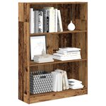 vidaXL Bibliothèque vieux bois 80x24x109 cm bois d'ingénierie