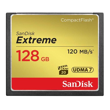 Sandisk carte mémoire extreme compactflash 128 go