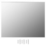 vidaXL Miroir mural sans cadre avec lampes LED Rectangulaire Verre
