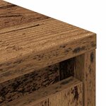 vidaXL Armoire avec tiroir vieux bois 55 5x34x119 5 cm bois ingénierie