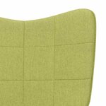 vidaXL Chaise de relaxation Vert Tissu