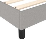vidaXL Sommier à lattes de lit avec matelas Gris clair 140x190cm Tissu