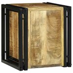 vidaXL Étagère à vin Marron 34.5 x 35 x 39 cm Bois de manguier massif