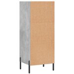 vidaXL Buffet gris béton 34 5x32 5x90 cm bois d'ingénierie