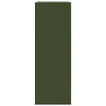 vidaXL Buffet vert olive 67x39x107 cm acier