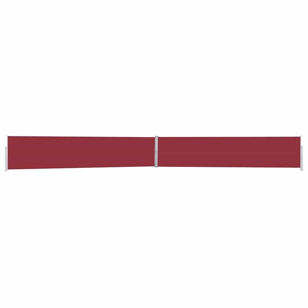 vidaXL Auvent latéral rétractable de patio 170x1200 cm Rouge