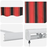 vidaXL Store rétractable manuel orange et marron 350x250 cm
