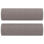vidaXL Ensemble de canapés 3 Pièces avec coussins taupe tissu