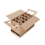 Pack and Move - Lot 60 cartons déménagement stockage livres - 40 x 30 x 30 cm - Poignées renforcées - 3 adhésifs offerts