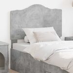 vidaXL Tête de lit Gris béton 90 cm Bois d'ingénierie