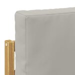 vidaXL Ensemble de canapés d'extérieur 5 pc Blanc et gris clair