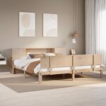 vidaXL Lit bibliothèque sans matelas 180x200 cm bois massif de pin