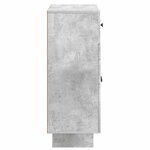vidaXL Buffet Gris béton 66 x 34 5 x 90 cm Bois d'ingénierie