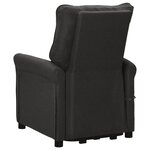 vidaXL Fauteuil de massage Noir Tissu