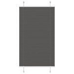 vidaXL Store plissé noir 75x100 cm largeur du tissu 74 4 cm polyester