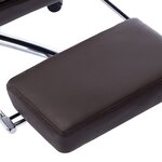 vidaXL Chaise de bureau Marron Similicuir