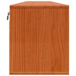 vidaXL Cabinets muraux avec porte 2 Pièces Marron cire 100 x 30 x 35 cm