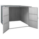 vidaXL Abri de jardin Gris 195x198x159 cm Acier galvanisé