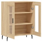 vidaXL Buffet chêne sonoma 69 5x34x90 cm bois d'ingénierie