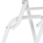 vidaXL Table de Jardin Blanc 50 x 50 x 72 cm Métal