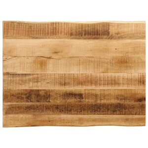 vidaXL Dessus de table bord vivant 80x60x3 8 cm bois de manguier brut