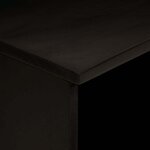 vidaXL Meuble TV Noir et or 70 x 33 x 46 cm bois de manguier massif