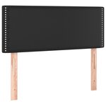 vidaXL Sommier à lattes de lit matelas Noir 120x200 cm Similicuir