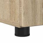 vidaXL Ensemble de mobilier de salle de bain 3 Pièces Chêne sonoma