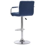 vidaXL Chaise de bar Bleu Tissu