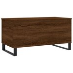 vidaXL Table basse Chêne marron 90x44 5x45 cm Bois d'ingénierie