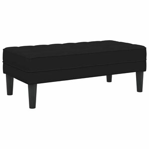 vidaXL banc Noir 113 x 57 x 39 cm Velours
