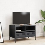 vidaXL Meuble TV anthracite 68x39x43 5 cm acier laminé à froid