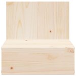 vidaXL Table de chevet Marron 42 x 32 5 x 40 cm Bois massif en pin