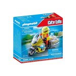 PLAYMOBIL 71205 - City Life Urgentiste avec moto et effet lumineux