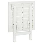 vidaXL Table de bistro Blanc 46x46x47 cm Bois d'acacia massif