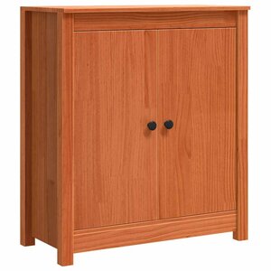 vidaXL Buffet Brun cire 70 x 35 x 80 cm Pin massif