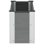 vidaXL Jardinière surélevée Gris 100 x 30 x 36 cm WPC et Aluminium