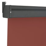 vidaXL Auvent latéral de balcon 122x250 cm Marron