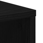vidaXL Meuble de rangement avec roue Chêne noir 60 x 35 x 75 cm