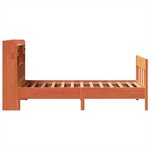 vidaXL Cadre de lit sans matelas cire marron 90x190 cm bois pin massif