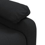 vidaXL Fauteuil électrique de massage Noir Tissu
