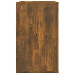 vidaXL Table de chevet Chêne fumé 50x36x60 cm Bois d'ingénierie