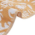 vidaXL Tapis d'extérieur ARAKIL Orange et blanc 300 x 400 cm PP