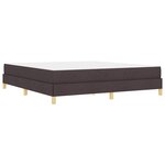 vidaXL Lit à ressorts avec matelas Marron foncé 180 x 200 cm tissu