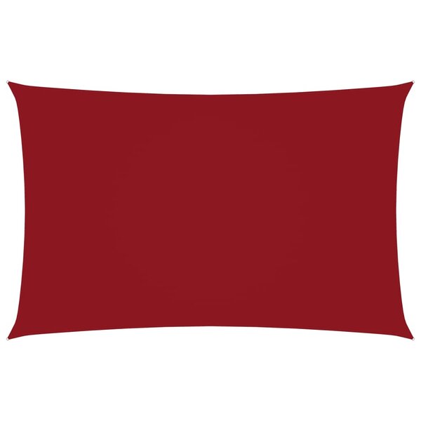 vidaXL Voile de parasol Tissu Oxford rectangulaire 4x7 m Rouge