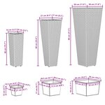 vidaXL Ensemble d'extérieur 3 Pièces Métал