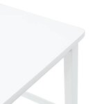 VidaXL Tabourets de bar 2 Pièces blanc bois massif d'hévéa